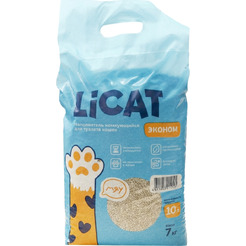 Наполнитель для туалета LiCat Комкующийся Эконом (7кг/10л)