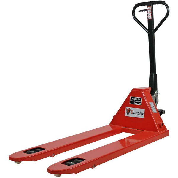 Ручная гидравлическая тележка Shtapler AC 2500 PU (низкопрофильная 65мм)