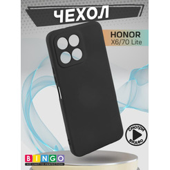 Бампер BINGO Liquid TPU для HONOR X6/HONOR 70 Lite Черный