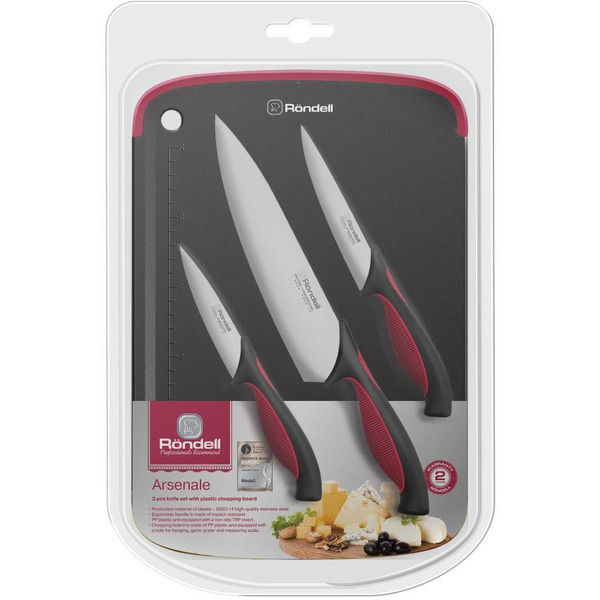 Набор ножей с разделочной доской Rondell Arsenale RD-1891