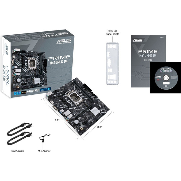 Материнская плата ASUS Prime H610M-K D4