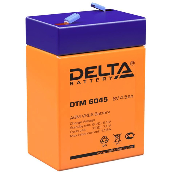 Аккумуляторная батарея DELTA DTM 6045