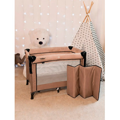 Кровать-манеж Martin Noir Nearby (Elan Вrown)