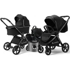 Детская универсальная коляска Bubago Gaudi 3 в 1 BG 195-3 (черный)