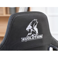 Игровое кресло Evolution Nomad (черный/белый)