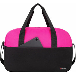 Сумка спортивная Heikki Base 272621 (30x44x17) черная/фуксия
