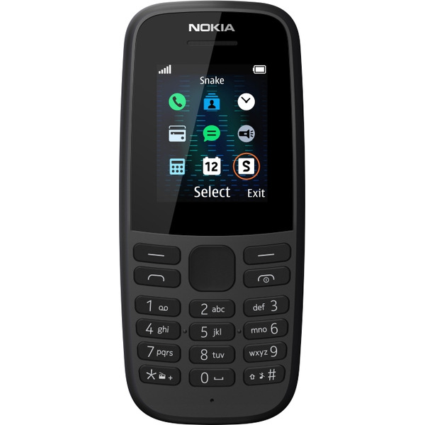 Телефон Nokia 105 SS черный (TA-1203)