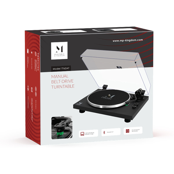 Виниловый проигрыватель Music Public Kingdom TT62AT (черный)
