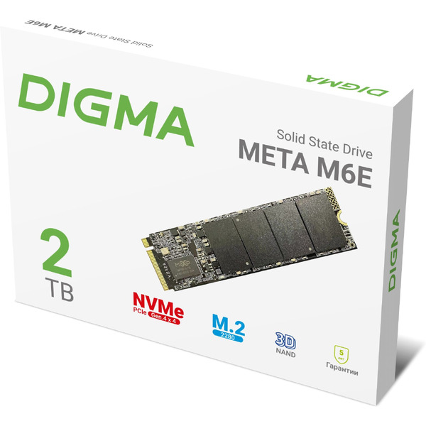 SSD Digma Meta M6E 2TB DGSM4002TM6ET
