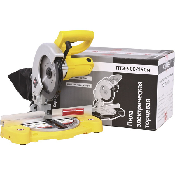 Торцовочная пила Калибр Мастер ПТЭ-900/190м (10919)