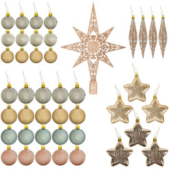 Шары ёлочные Золотая сказка 591129