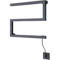 Полотенцесушитель Granula Квадро Снейк 43x50 (терморегулятор, черный матовый)