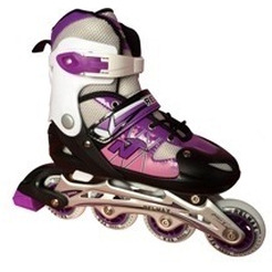 Коньки роликовые RELMAX ТЕ-261С, М(34-37) фиолетовый