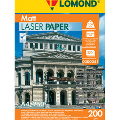 Фотобумага Lomond матовая двусторонняя А4 200 г/кв.м. 250 листов (0300341)