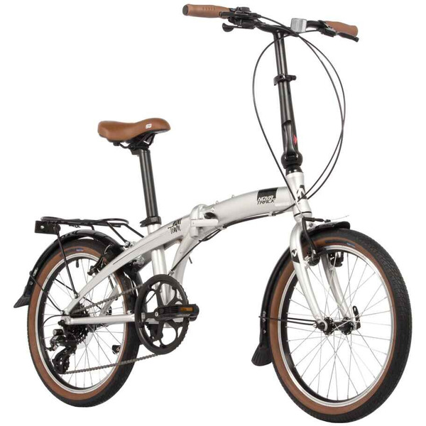 Велосипед Novatrack Town alloy 8 V 2024 20AFV.TOWN.CP4 (серебристый)