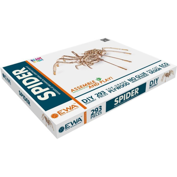 Механическая модель в виде конструктора EWA Eco-Wood-Art Паук
