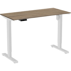 Стол подъемный WellDesk WDЕ Light 1300x675х18 белый/дуб денвер трюфель