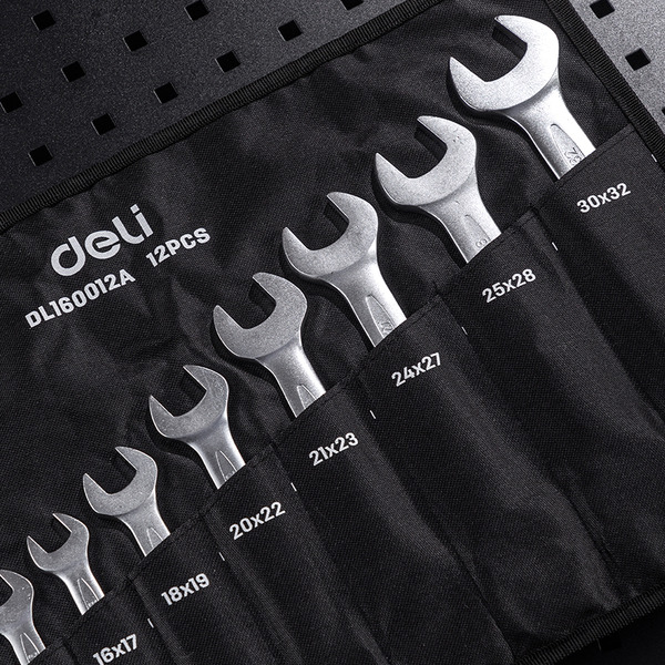 Набор ключей рожковых Deli EDL160012A