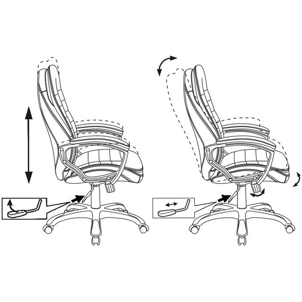 Кресло Бюрократ T-9950LT (коричневый)