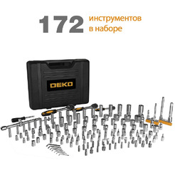 Набор инструментов для авто DEKO DKMT172 (065-0217), 172 предмета