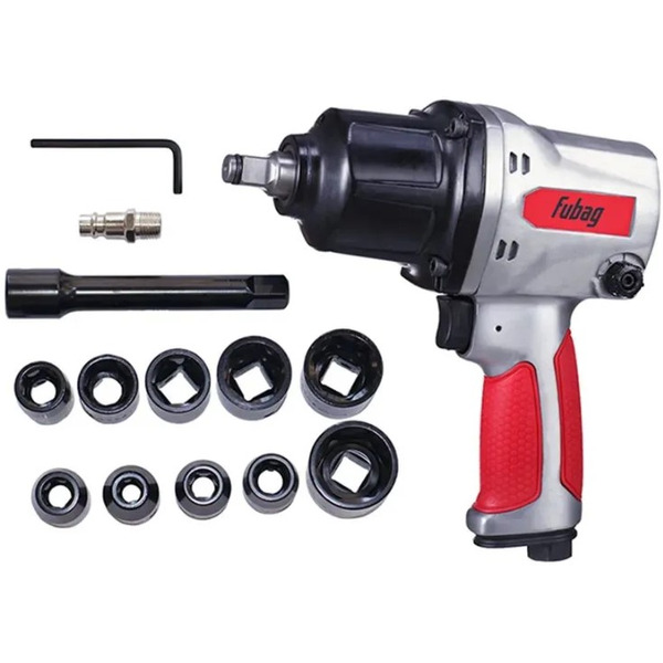 Пневмогайковерт ударный FUBAG IW900 1/2 + набор (100195)