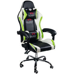 Игровое кресло Calviano Asti Ultimato (черный/белый/зеленый)