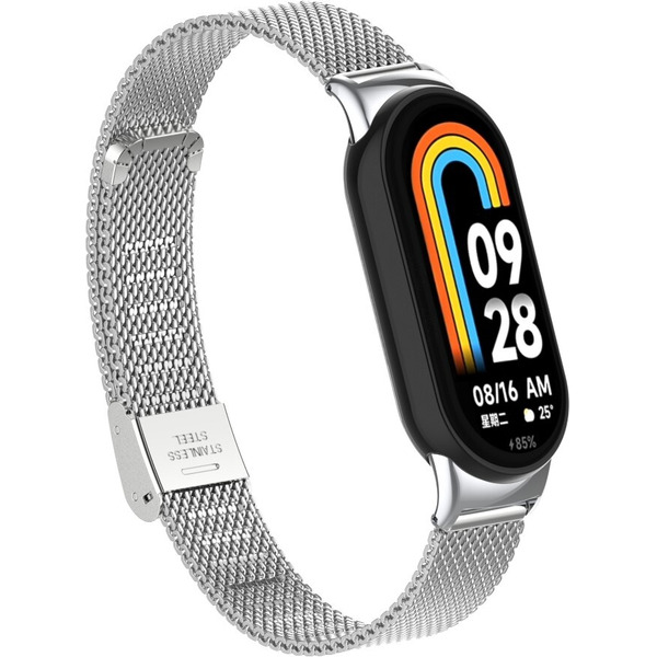 Ремешок Bingo Stainless Grid для XIAOMI Mi Band 8 (серебристый)