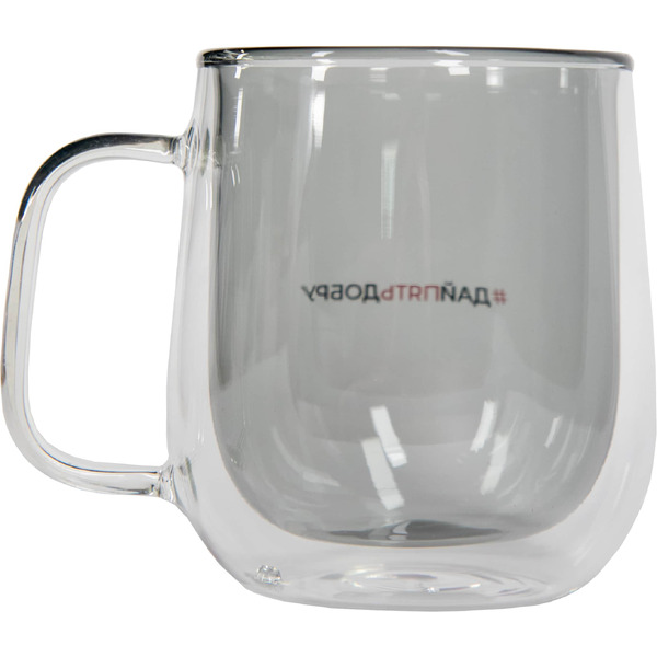 Цветная кружка с двойными стенками "Дай 5 Добру" (черный)