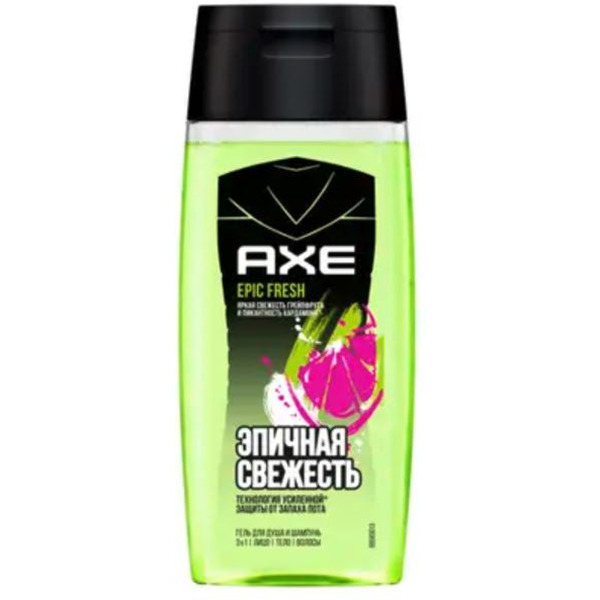Гель для душа и шампунь AXE EPIC FRESH 100мл 3в1