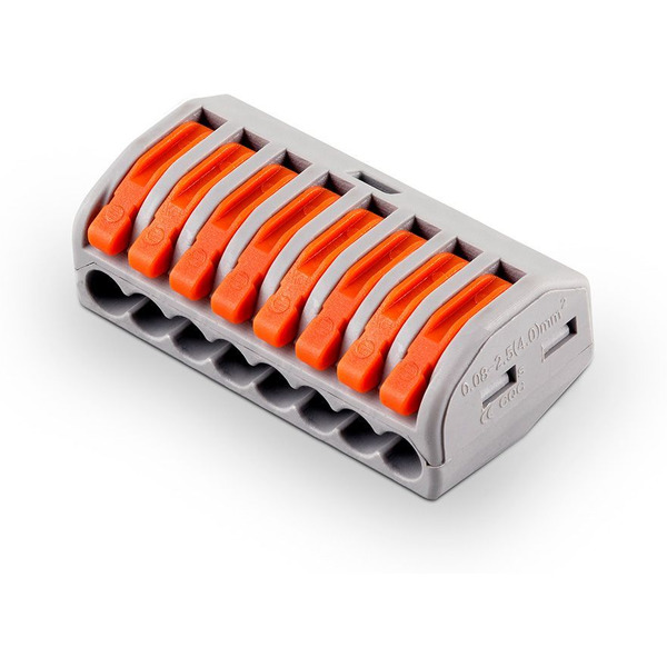 Строительно-монтажные клеммы 8-проводные Feron LD222-418 32423 (5 шт)