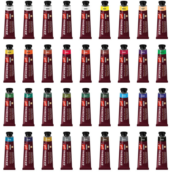 Краски масляные художественные BRAUBERG ART PREMIERE 192008