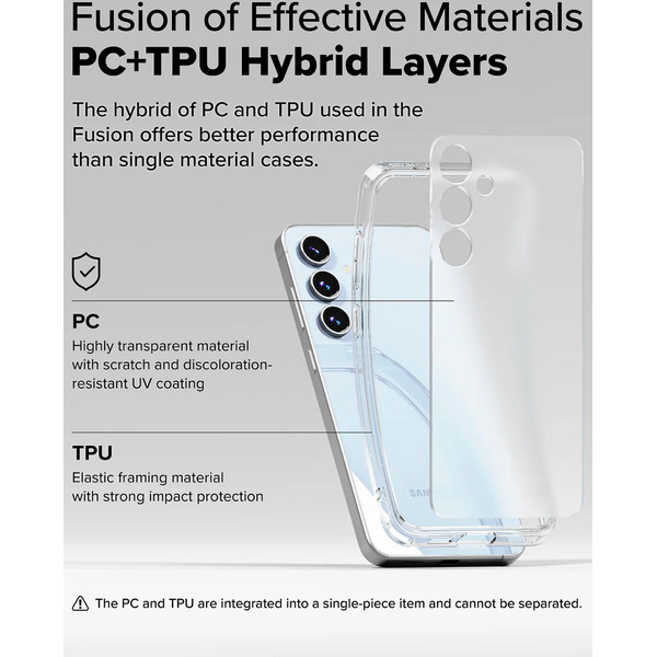 Чехол Ringke FUSION для Galaxy S24 FE MATTE CLEAR