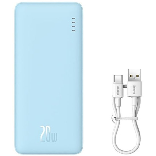 Внешний аккумулятор Baseus Airpow Fast Charge Power Bank 20W 20000mAh (голубой)