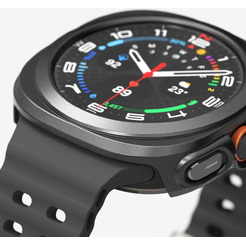 Чехол с защитным стеклом Ringke SLIM & TEMPERED GLASS для GALAXY WATCH ULTRA (47 MM) TITANIUM BLACK