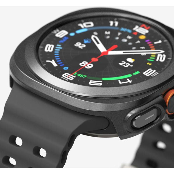 Чехол с защитным стеклом Ringke SLIM & TEMPERED GLASS для GALAXY WATCH ULTRA (47 MM) TITANIUM BLACK