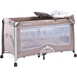 Манеж-кровать CARETERO Delux (бежевый)