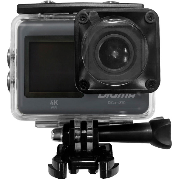 Экшн-камера Digma DiCam 870 (серый)
