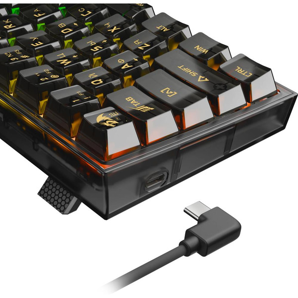 Клавиатура Redragon Fizz (черный/прозрачный) 71737