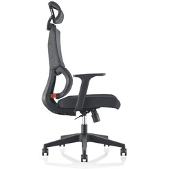 Кресло компьютерное SitZone U-065A (сетка/ткань, черный)