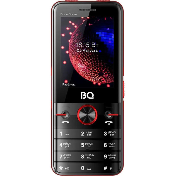 Кнопочный телефон BQ-Mobile BQ-2842 Disco Boom (красный)