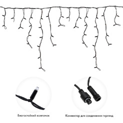 Гирлянда светодиодная Neon-Night Бахрома (Айсикл) 5.0х0.7м 255-316