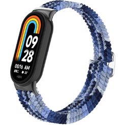 Ремешок Bingo Braided для Xiaomi Mi Band 8 (оттенки синего)