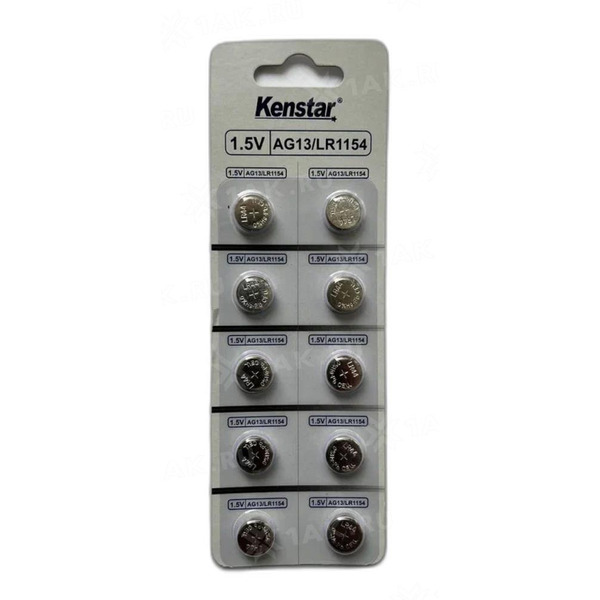 Алкалиновые батареи KENSTAR G13/LR1154/LR44/357A/A76