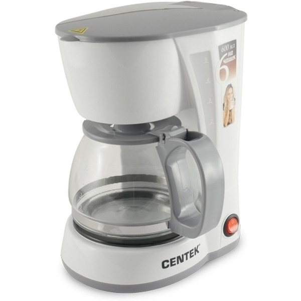 Кофеварка Centek CT-1142 белая