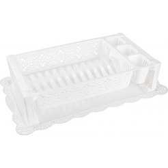 Сушилка для посуды Альтернатива Кружево М6283 (белый)