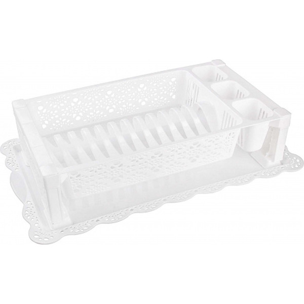 Сушилка для посуды Альтернатива Кружево М6283 (белый)
