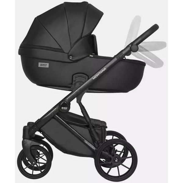 Детская универсальная коляска Riko Montana Ecco 3 в 1 (12/черный)