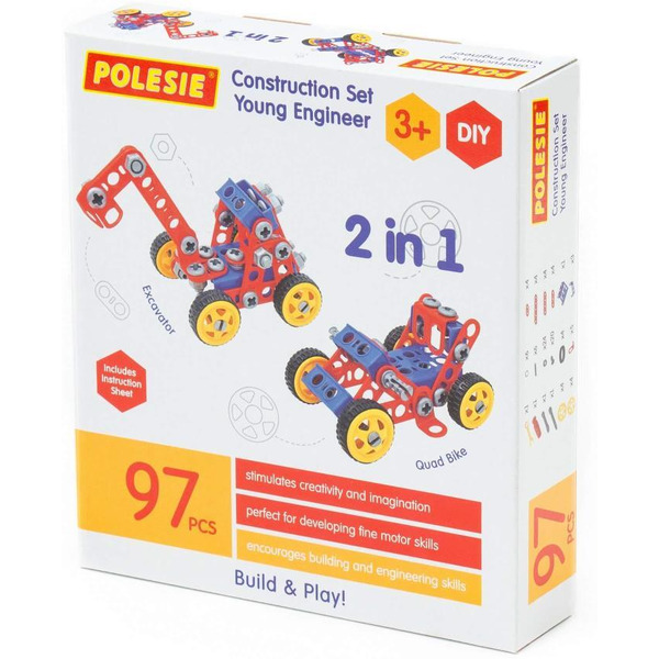 Конструктор Полесье Изобретатель (97 элементов) 72979