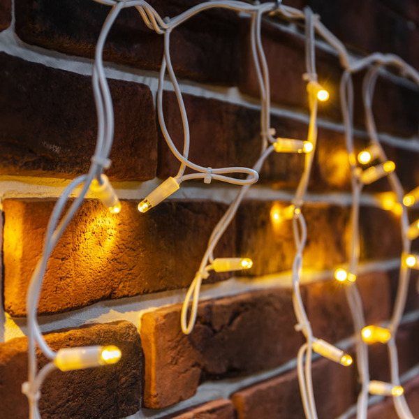 Гирлянда светодиодная NEON-NIGHT 255-386 Бахрома 152 LED ТЕПЛЫЙ БЕЛЫЙ