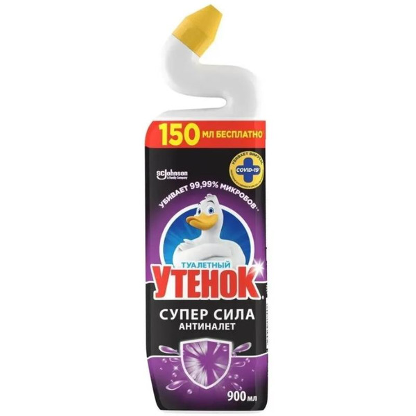 Средство чистящее для унитаза Туалетный Утенок Антиналет 500мл